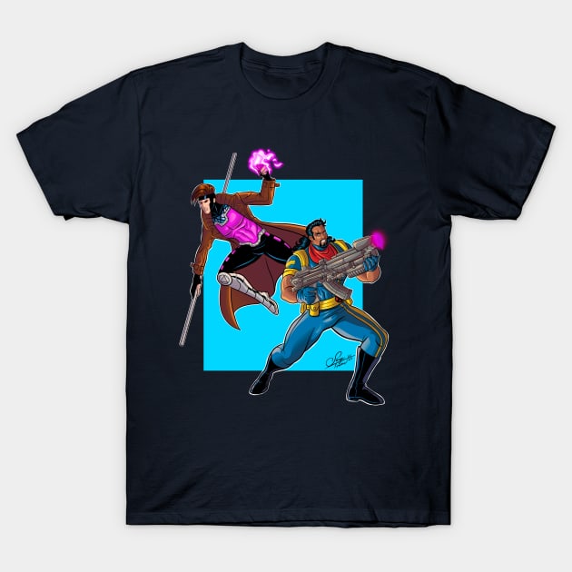 Gambit and Bishop T-Shirt by sergetowers80